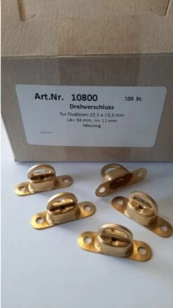 Drehverschluß Messing 100 Stück