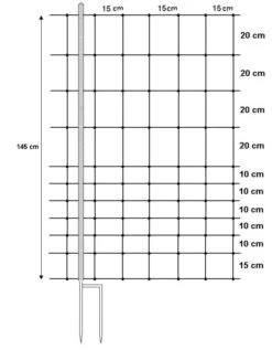 EURO Netz Elektrozaun "Mustang"