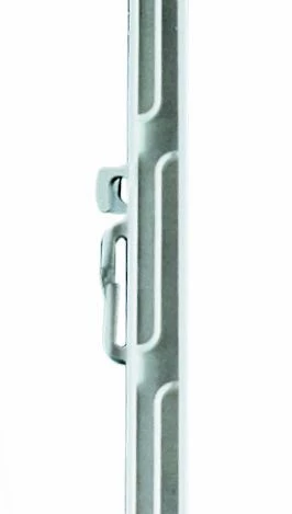 Kunststoff-Zaunpfahl Doppeltritt, Weiß 4 Kunststoff-Zaunpfahl Doppeltritt, Weiß – Bild 2