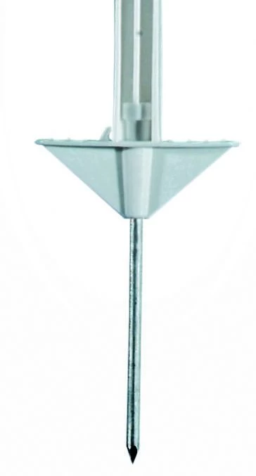 Kunststoff-Zaunpfahl Doppeltritt, Weiß 5 Kunststoff-Zaunpfahl Doppeltritt, Weiß – Bild 3