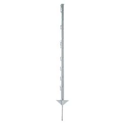 Kunststoff-Zaunpfahl Doppeltritt, Weiß