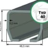 Laufschiene Typ 40 -Garten- Und Outdoor-Geschäfte laufschiene typ 40 fuer schiebetore bis 400 kg 1