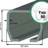 Laufschiene Typ 50 -Garten- Und Outdoor-Geschäfte laufschiene typ 50 fuer schiebetore bis 750 kg